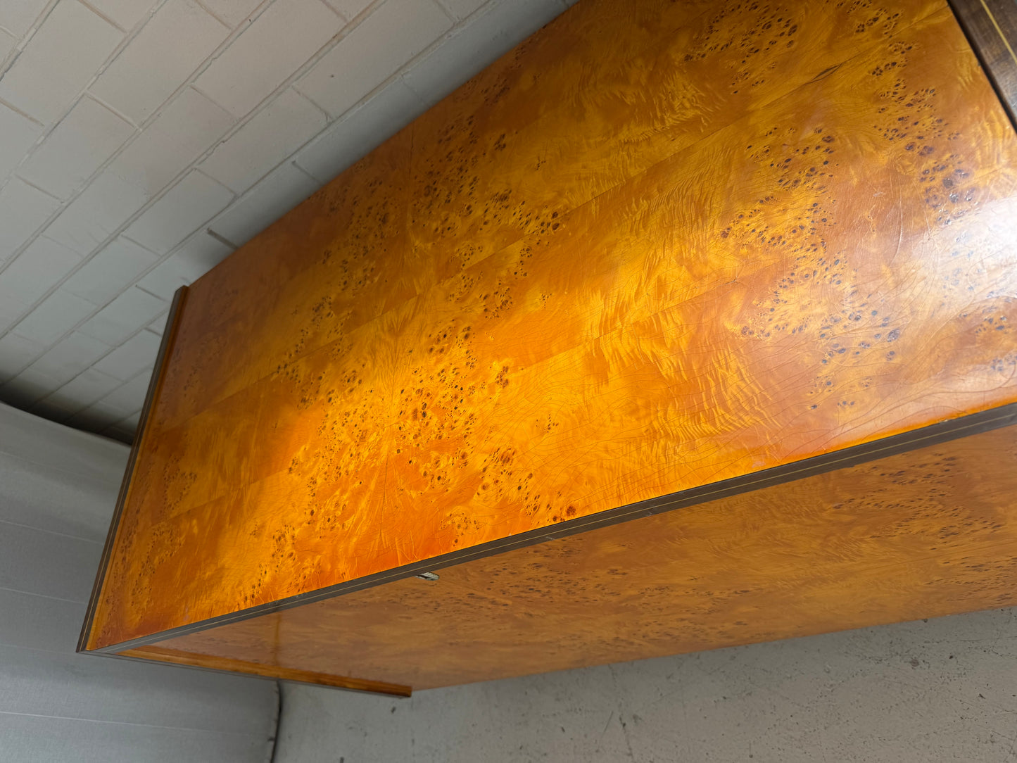 Vintage Burl Wood Chest
