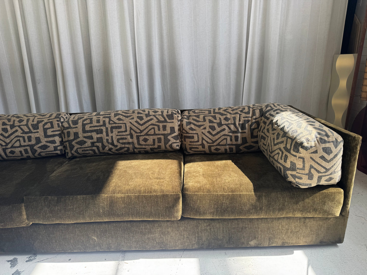 Restored Fler Modular Sofa Set - Bark Velvet