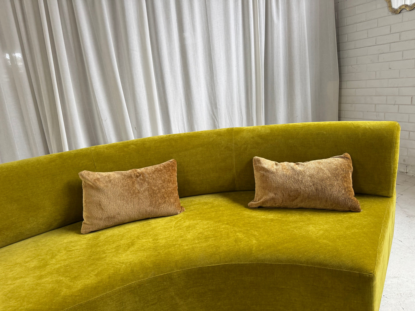 Bespoke Curved Sofa - Chatruese Velvet