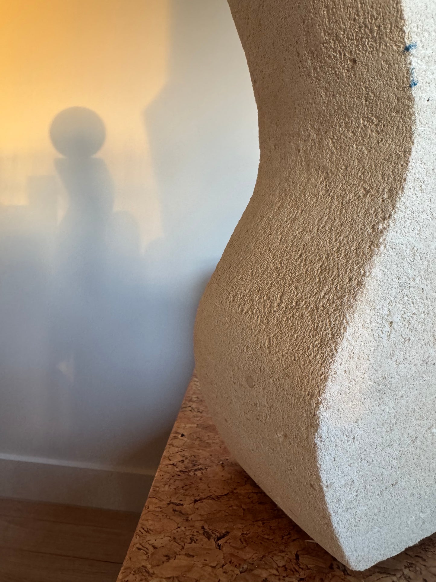 Hand Crafted Limestone Lamp