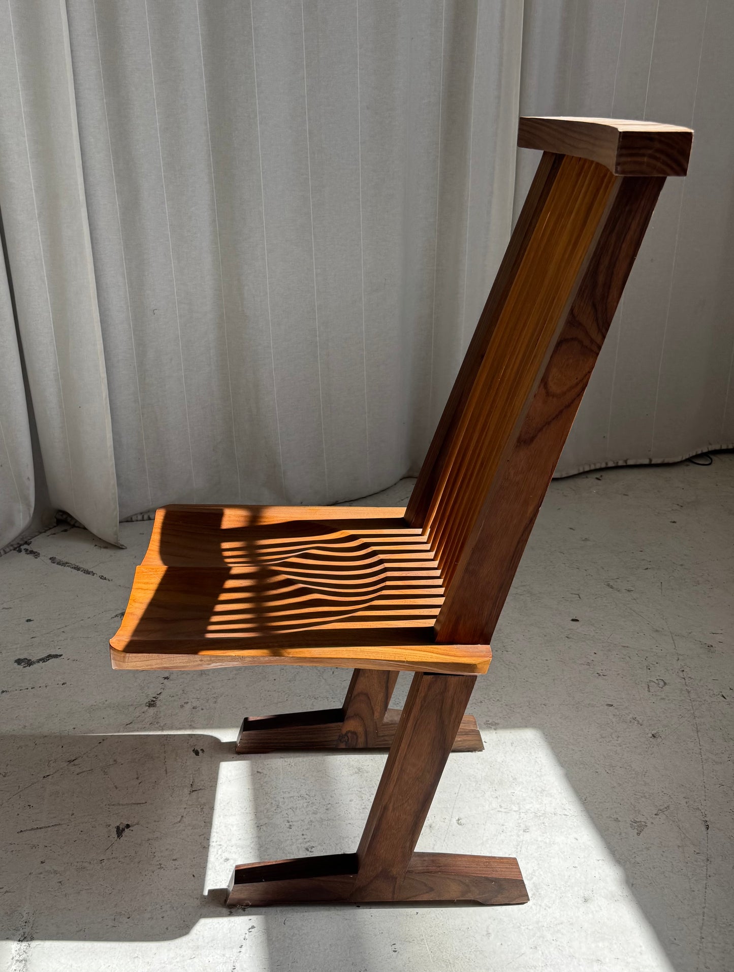 Handmade Wooden ‘Conoid’ Chairs