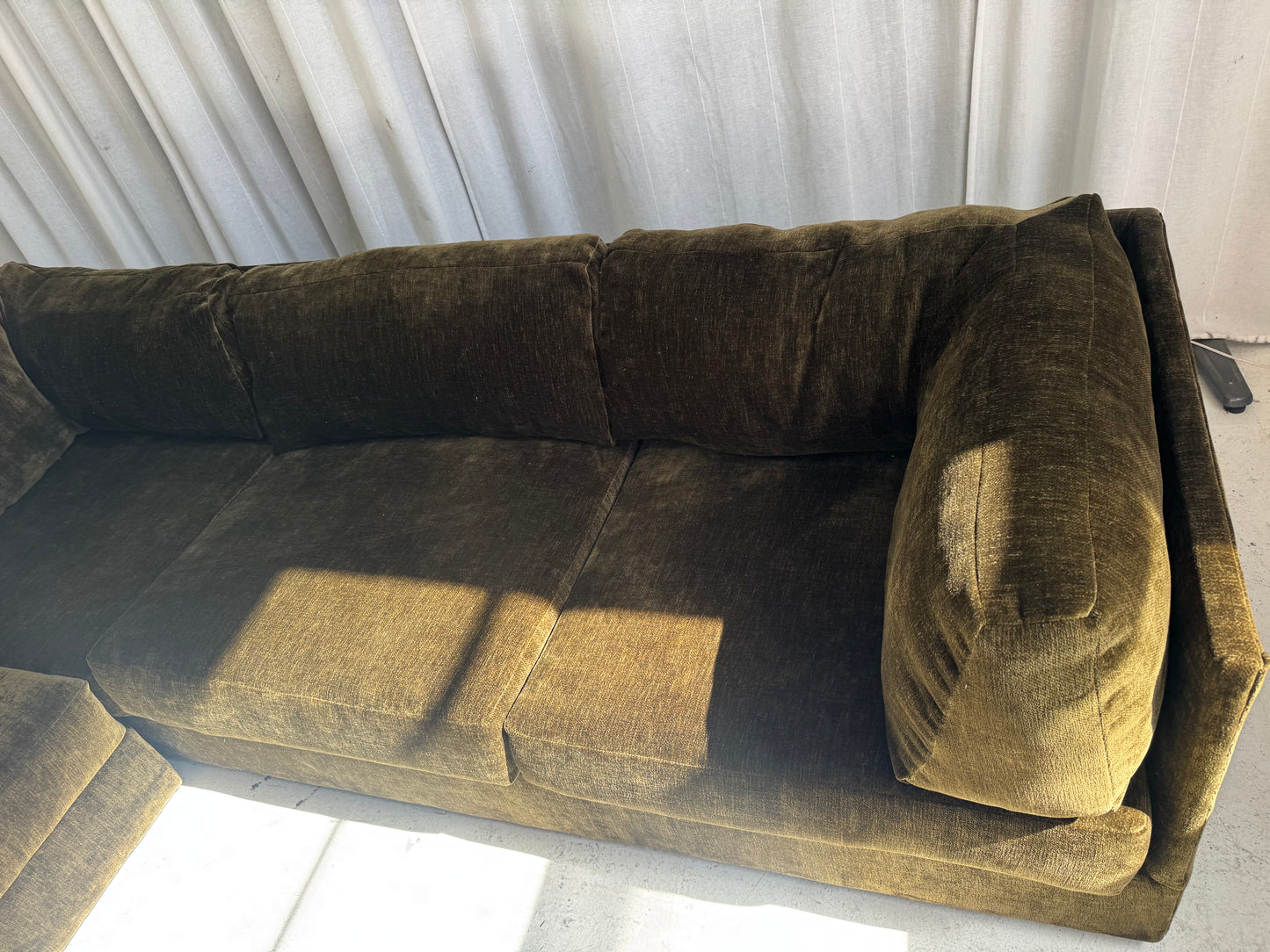 Restored Fler Modular Sofa Set - Bark Velvet