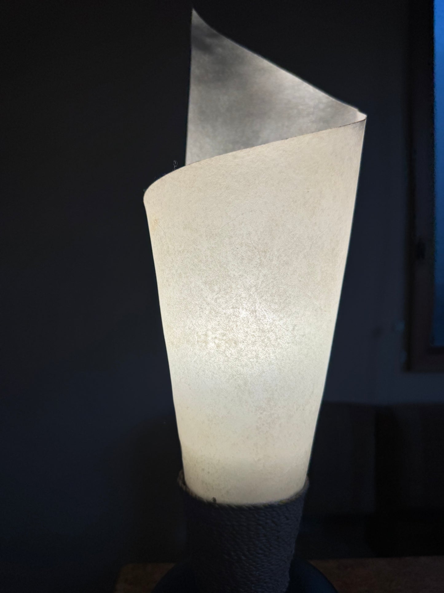 Waxed Swirl Vintage Lamp