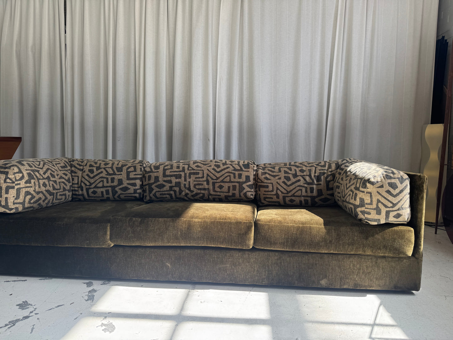 Restored Fler Modular Sofa Set - Bark Velvet