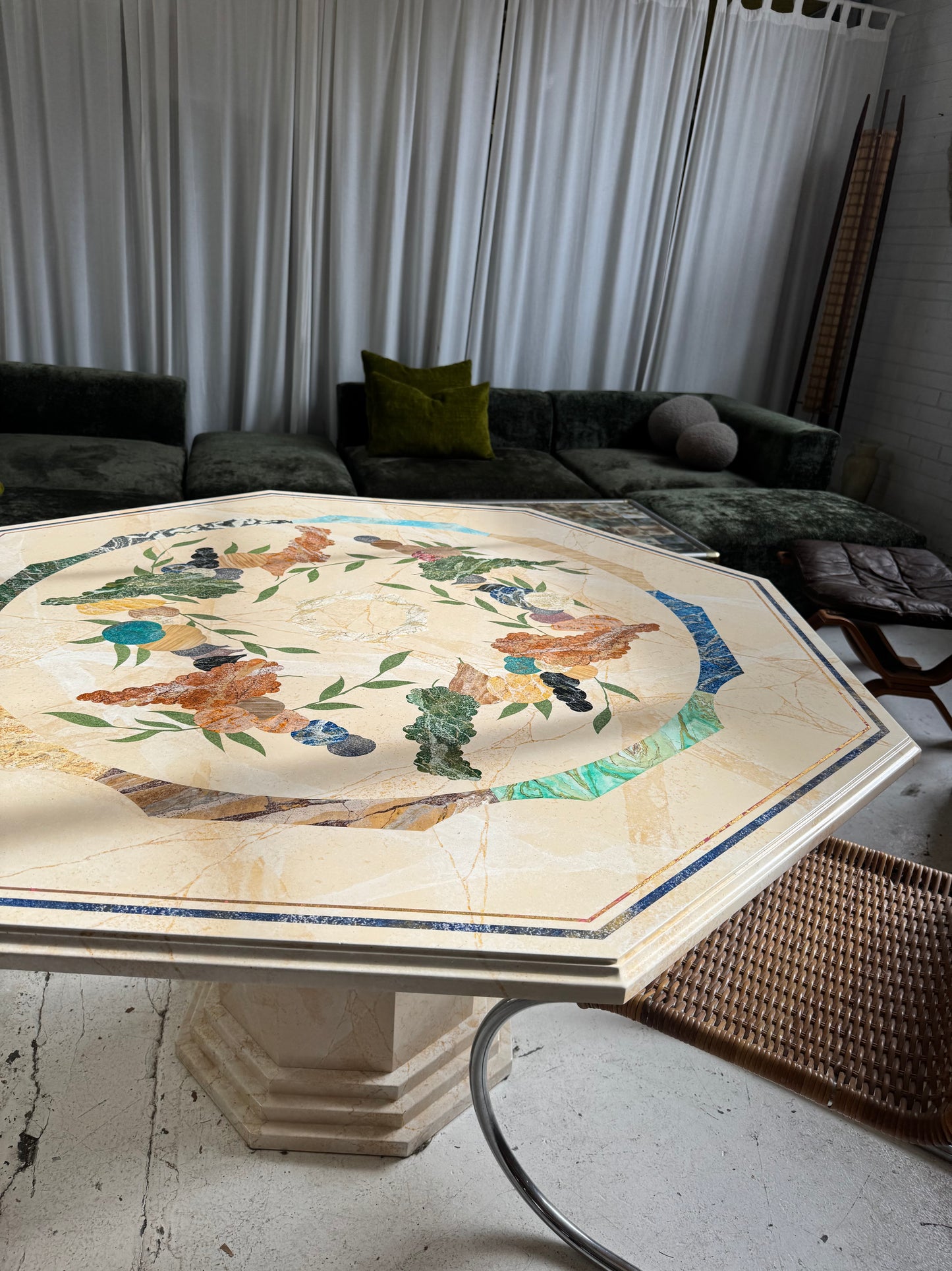 Vintage Patterned Dining Table