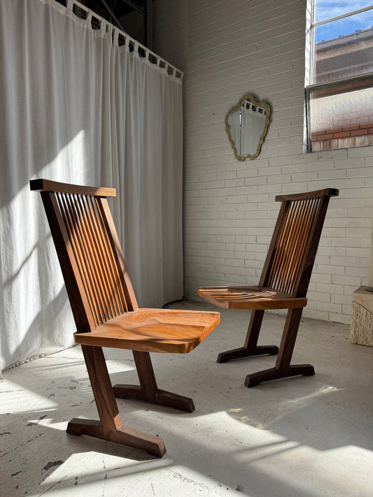 Handmade Wooden ‘Conoid’ Chairs