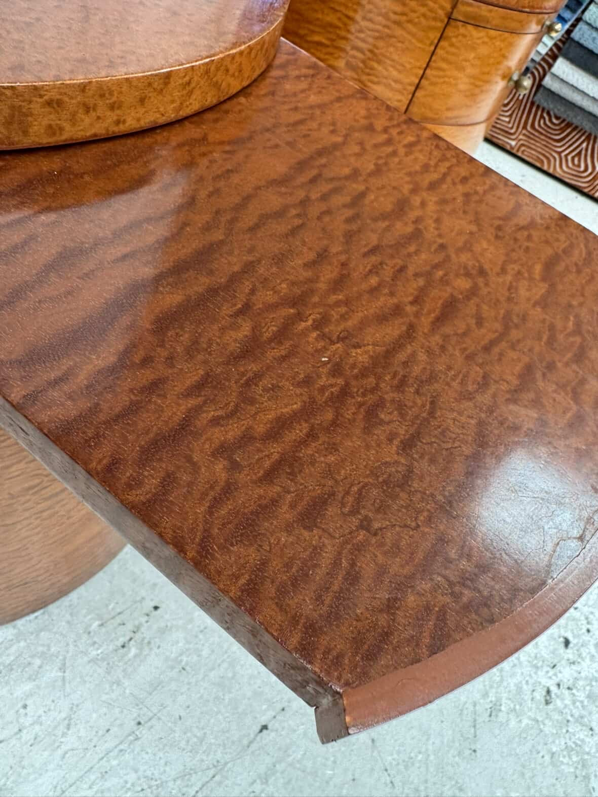 Vintage Birch Side Tables - Pair