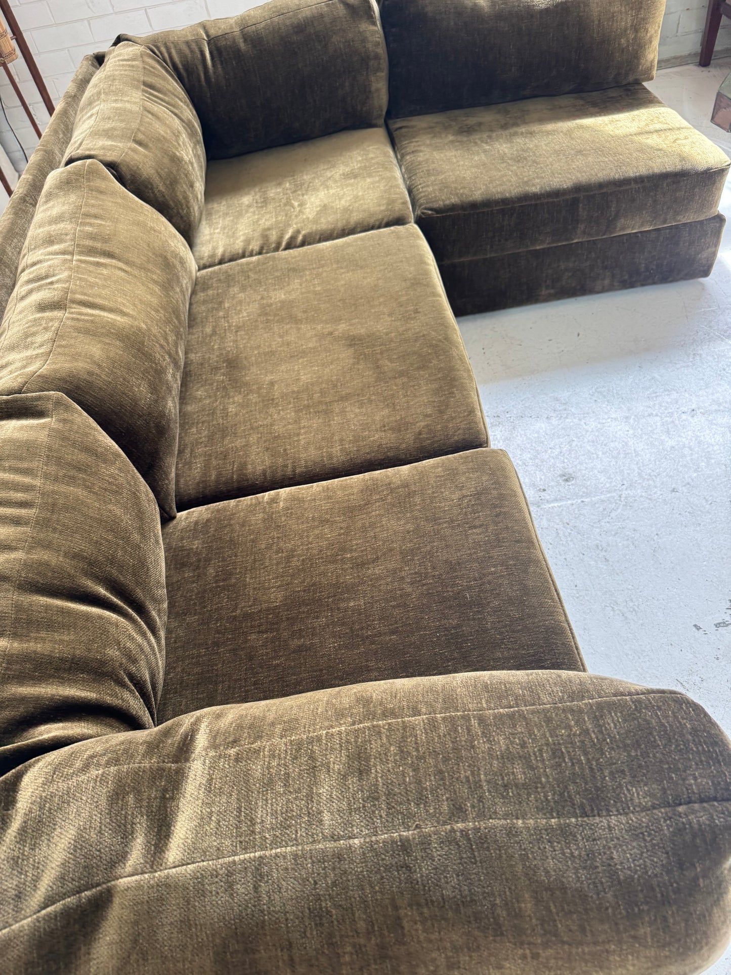 Restored Fler Modular Sofa Set - Bark Velvet