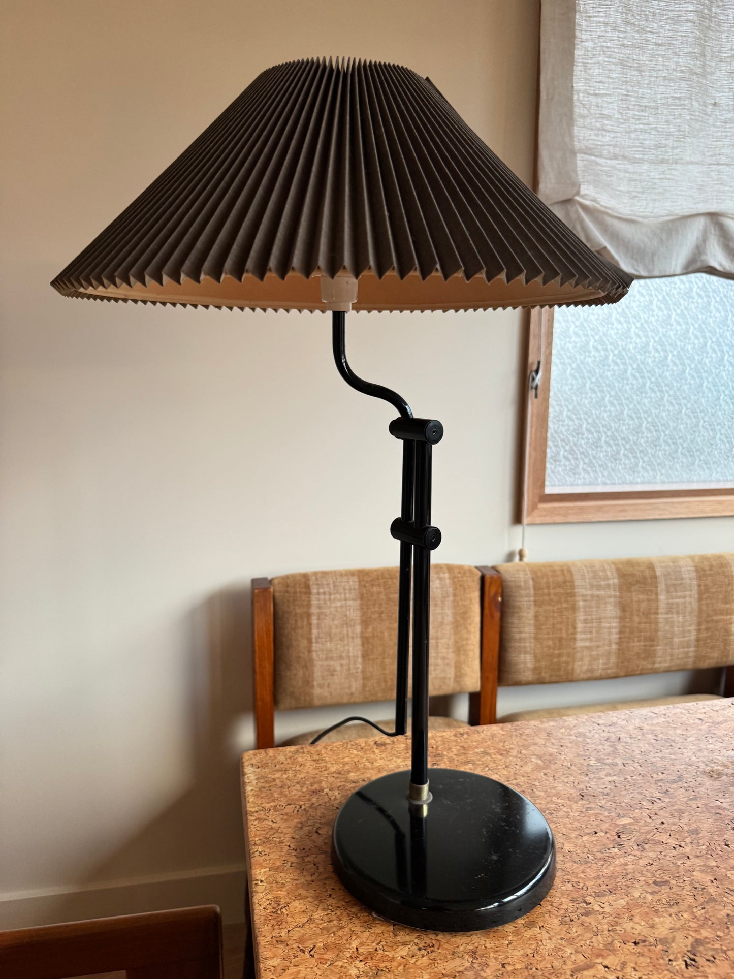 Vintage Adjustable Pleated Lamp