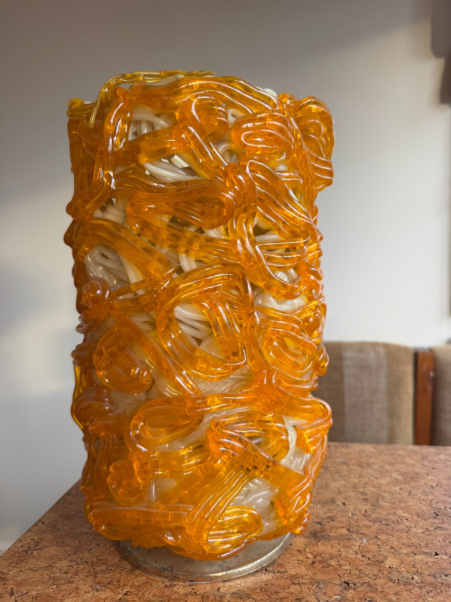 Vintage Lucite Spaghetti Lamp