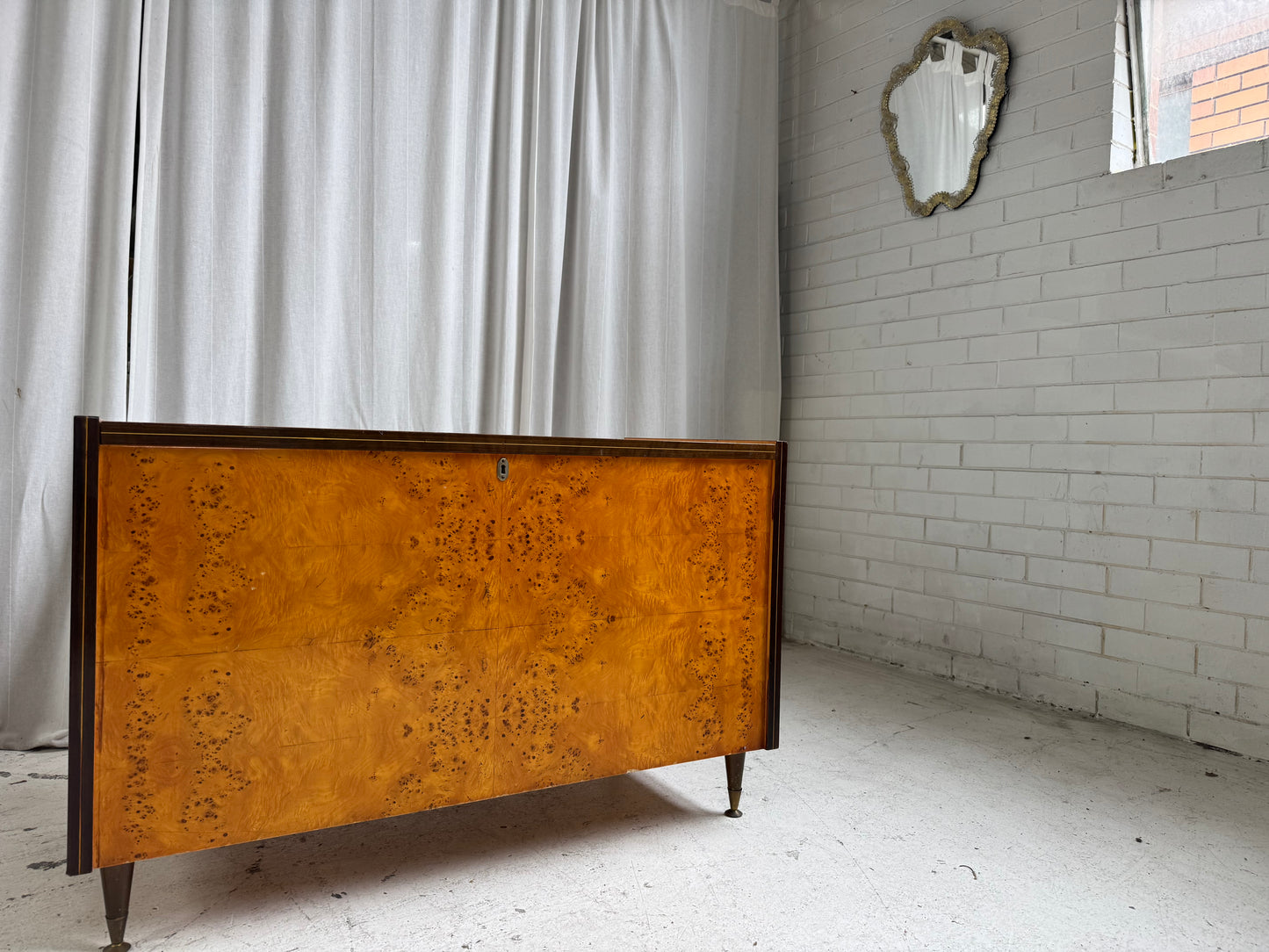 Vintage Burl Wood Chest