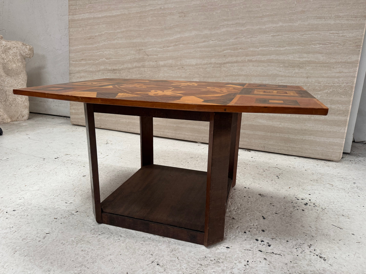 Parquetry / Marquetry Wooden Coffee Table