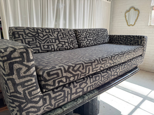 Vintage Foam Sofa / Bed - Reupholstered