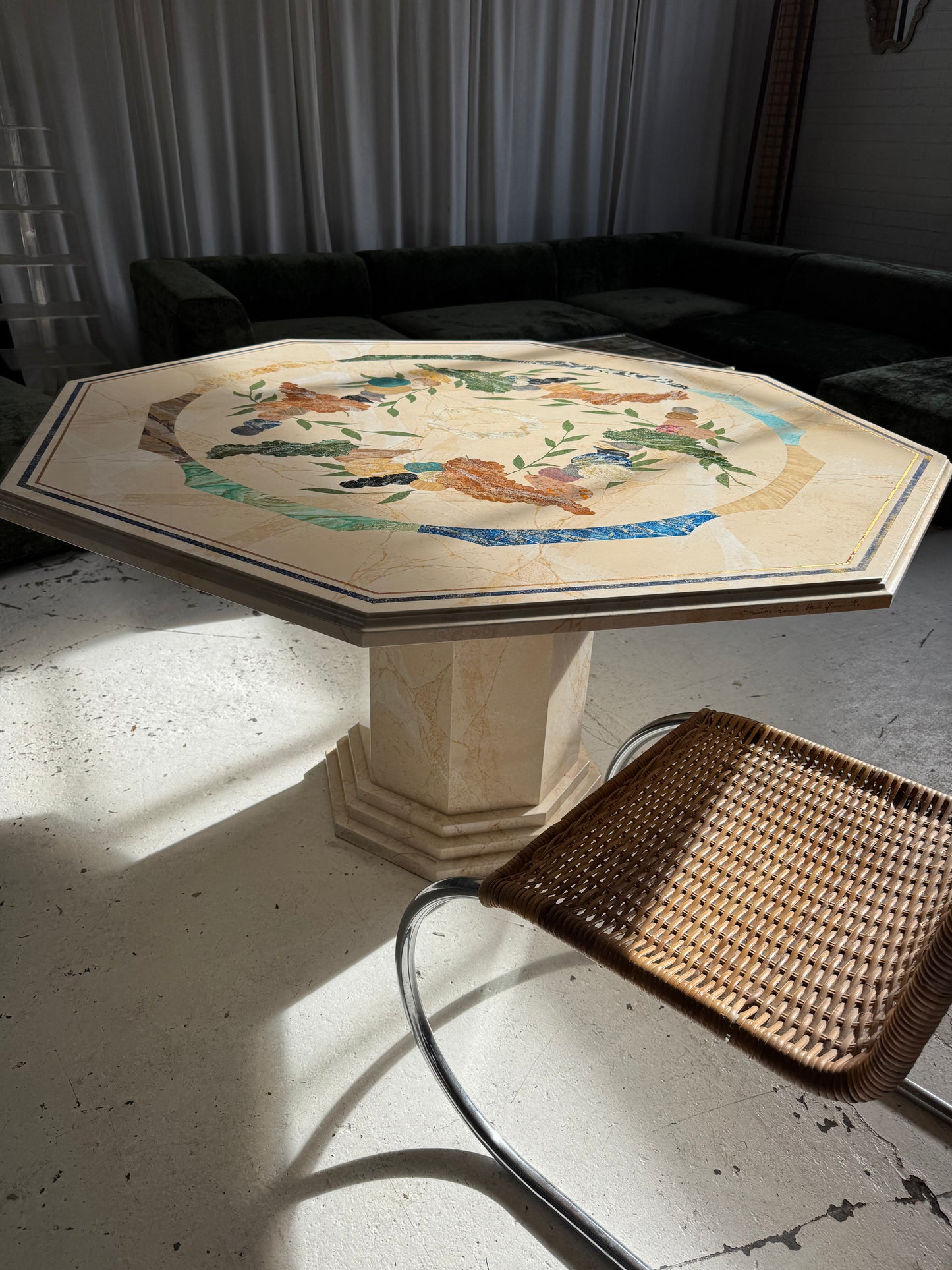 Vintage Patterned Dining Table