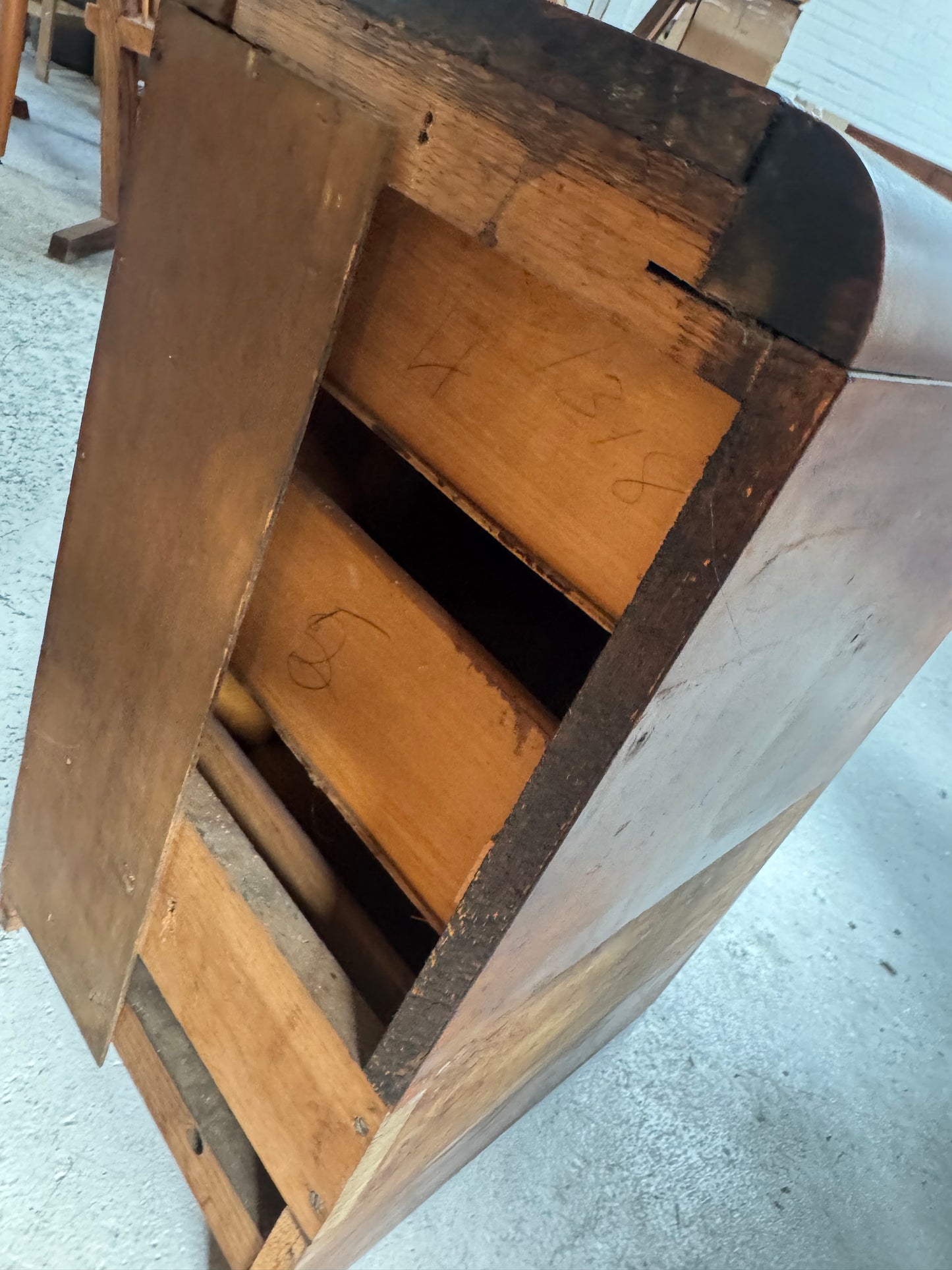 Vintage Burl Wood Bedside Tables - Pair