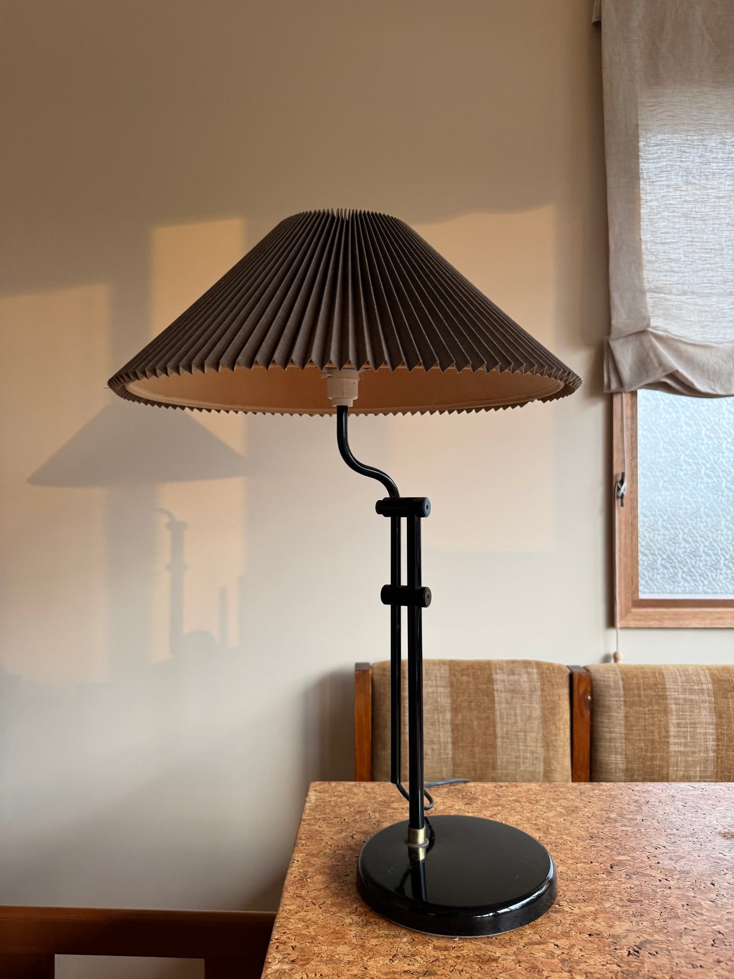 Vintage Adjustable Pleated Lamp