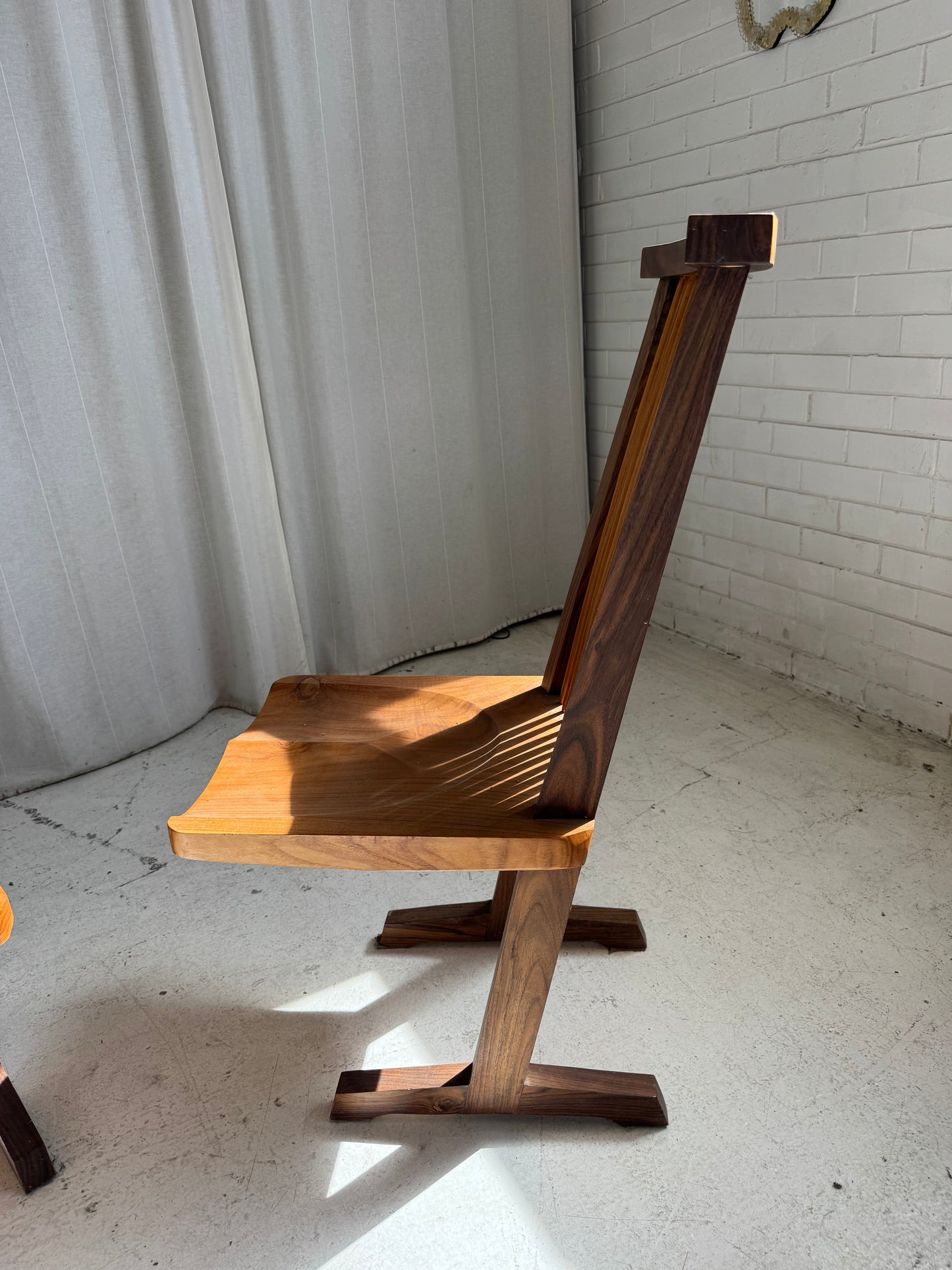 Handmade Wooden ‘Conoid’ Chairs