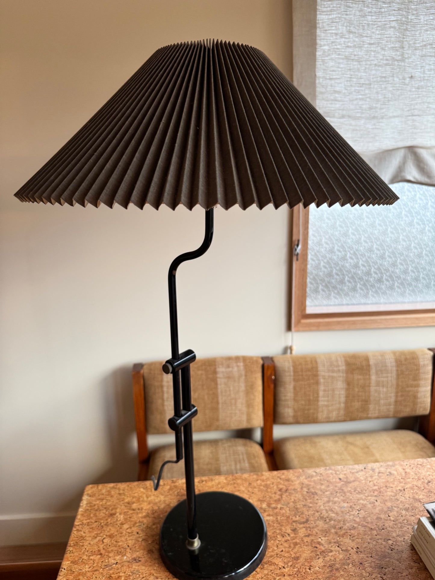 Vintage Adjustable Pleated Lamp