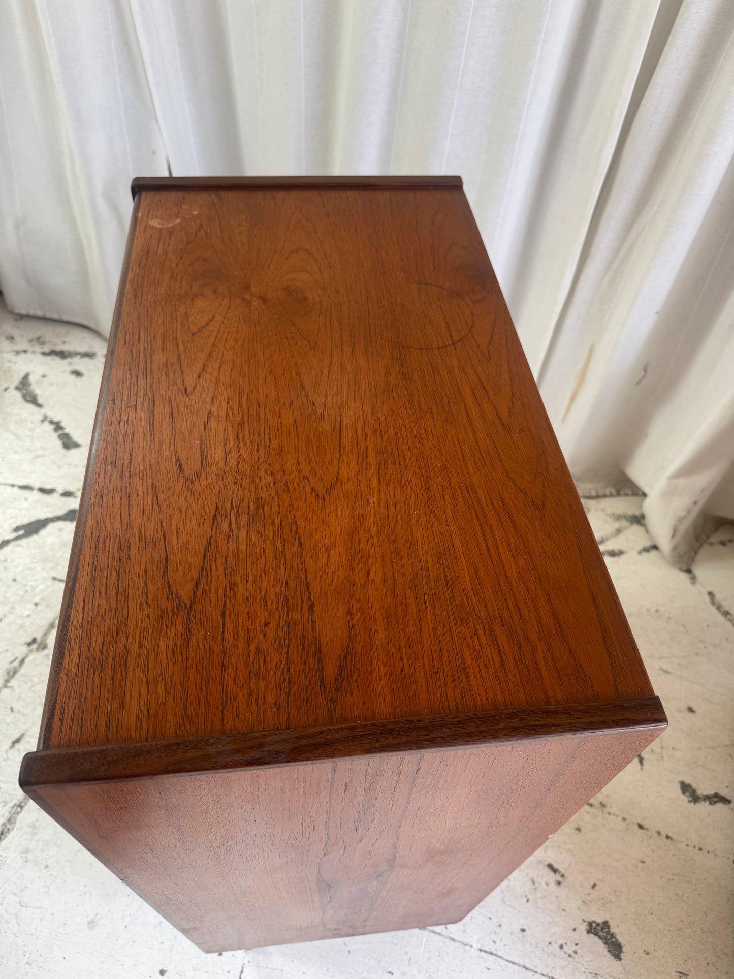 P. Westergaard Slimline Danish Tall Boy Drawers