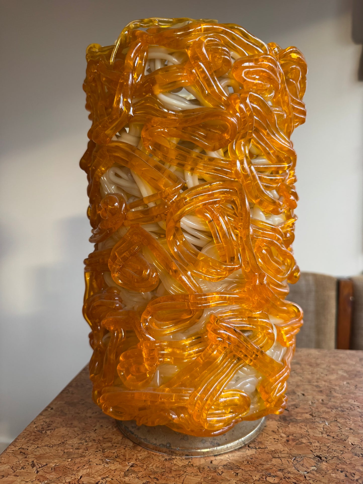 Vintage Lucite Spaghetti Lamp