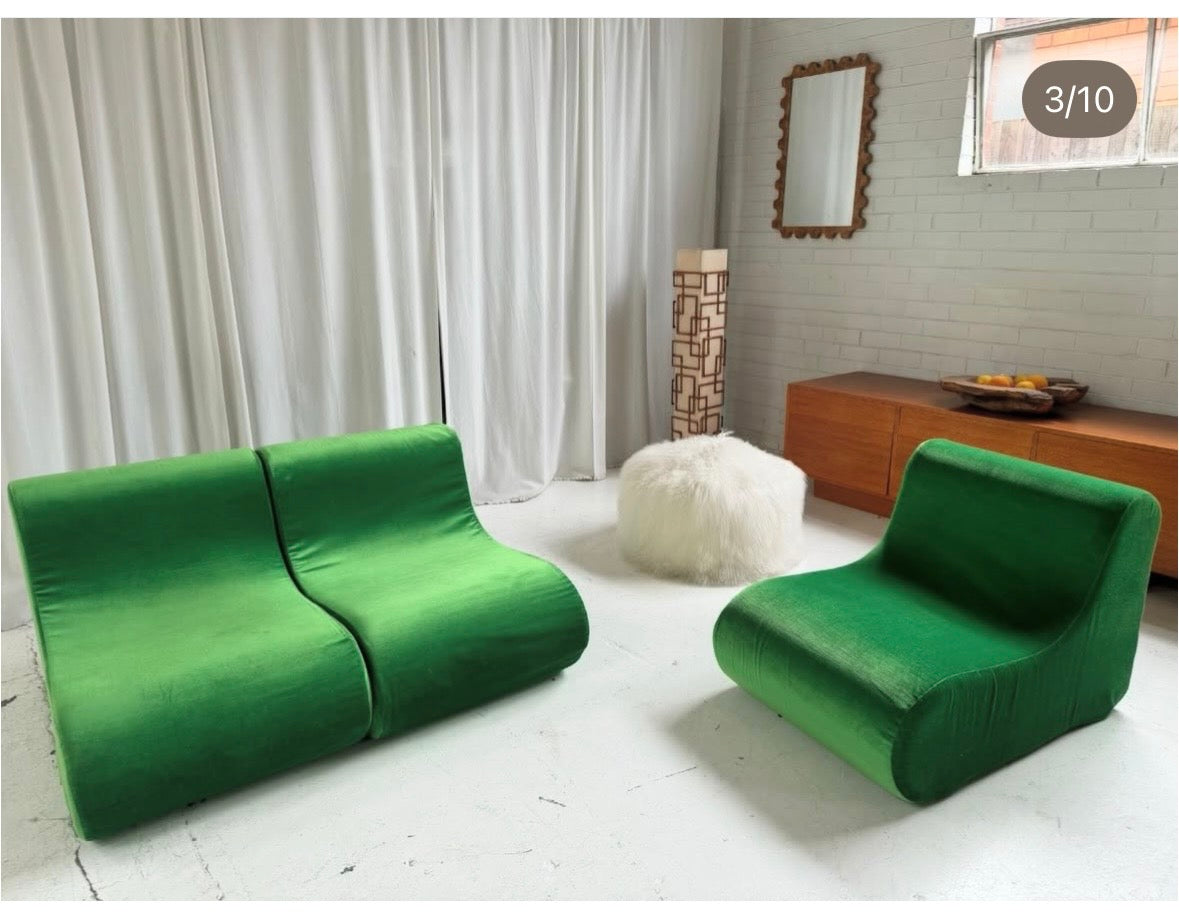 Vintage Foam Modular Armchairs