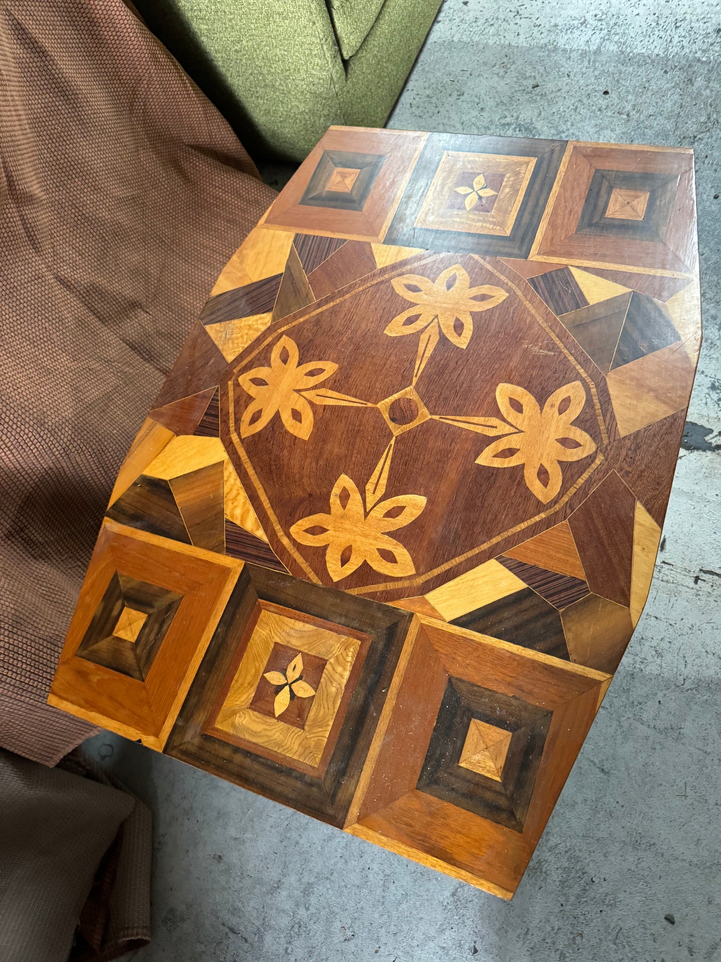Parquetry / Marquetry Wooden Coffee Table