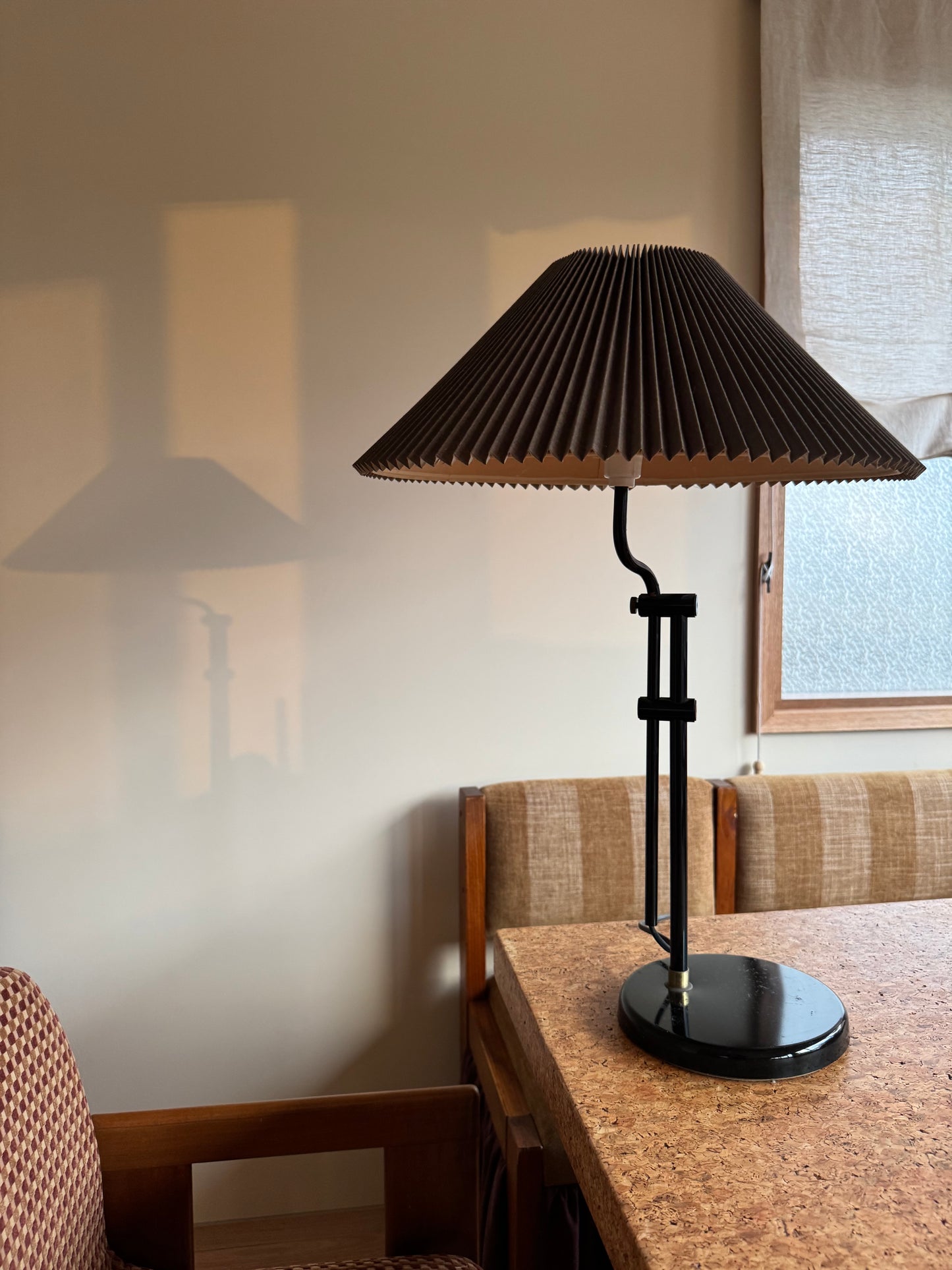 Vintage Adjustable Pleated Lamp