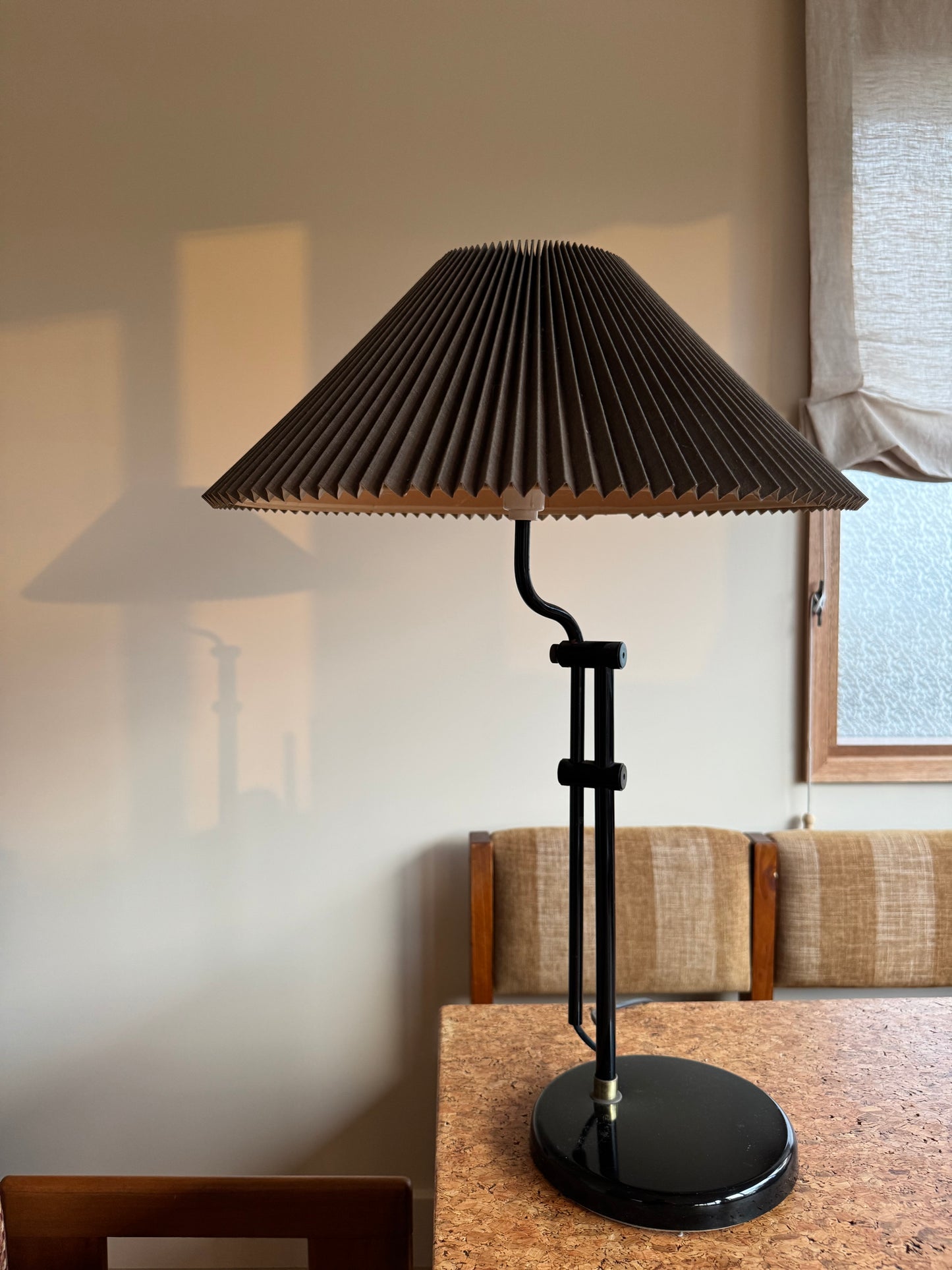 Vintage Adjustable Pleated Lamp