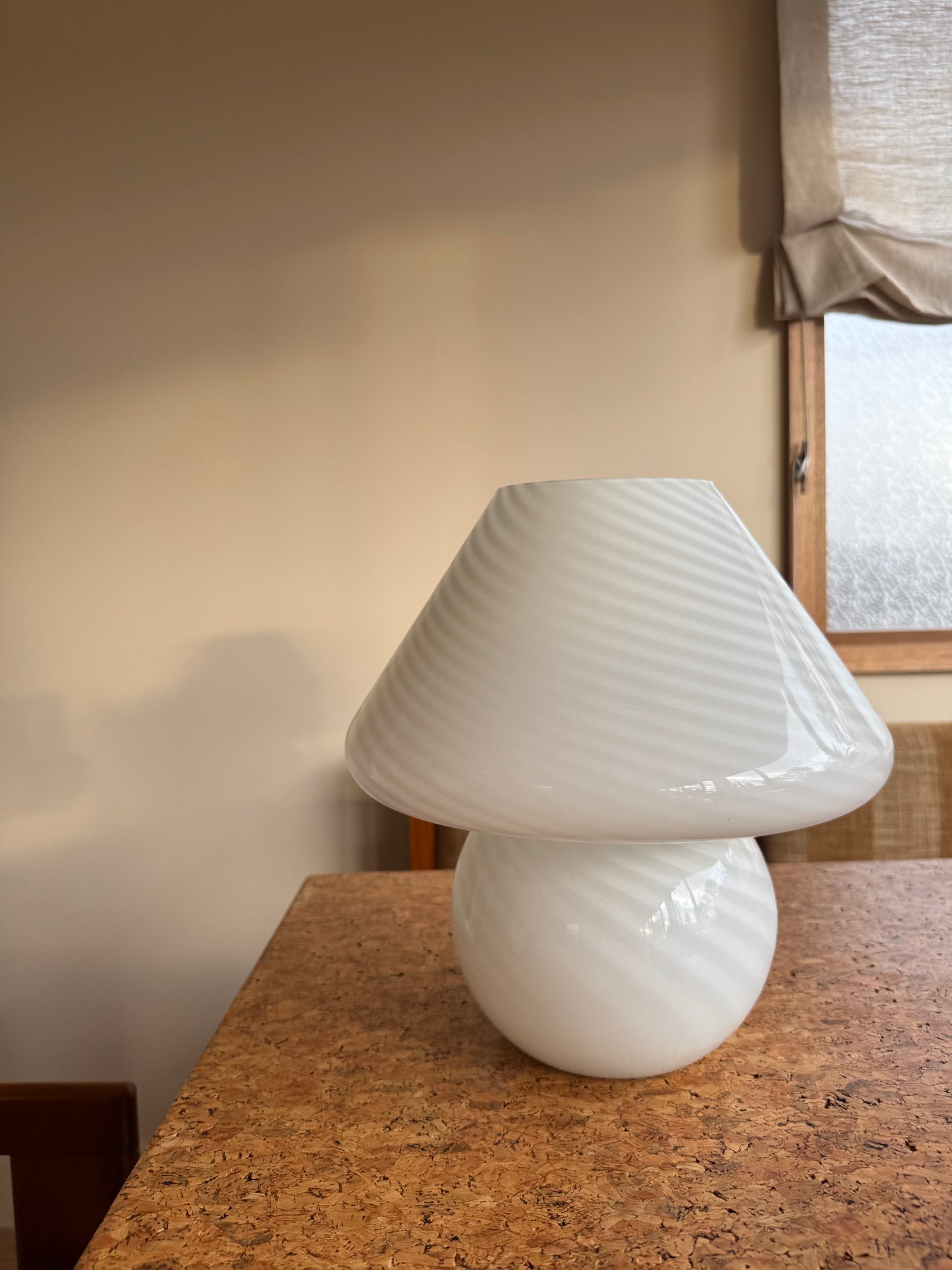 Large Vintage Murano Mushroom Lamp
