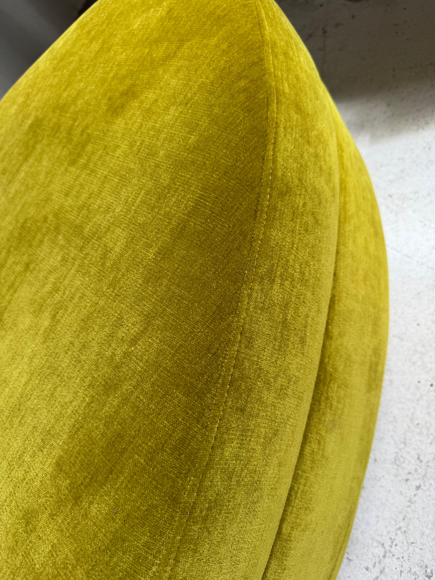 Bespoke Large Ottoman - Chatruese Velvet