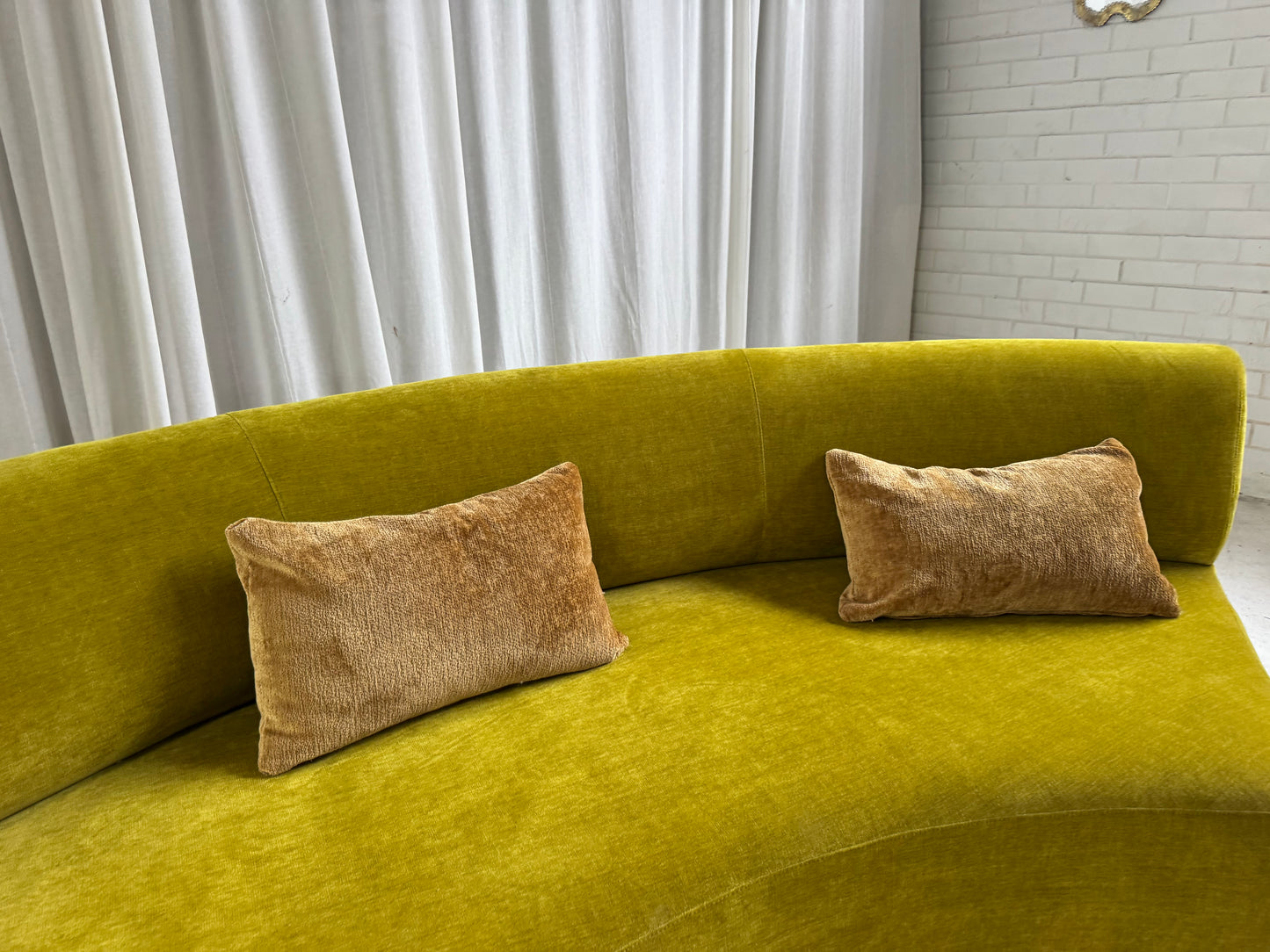 Bespoke Curved Sofa - Chatruese Velvet