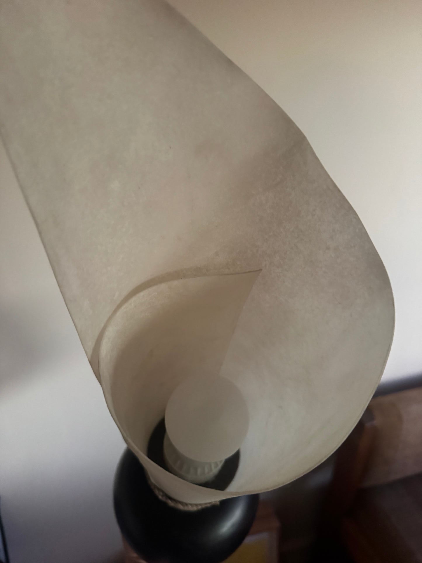 Waxed Swirl Vintage Lamp