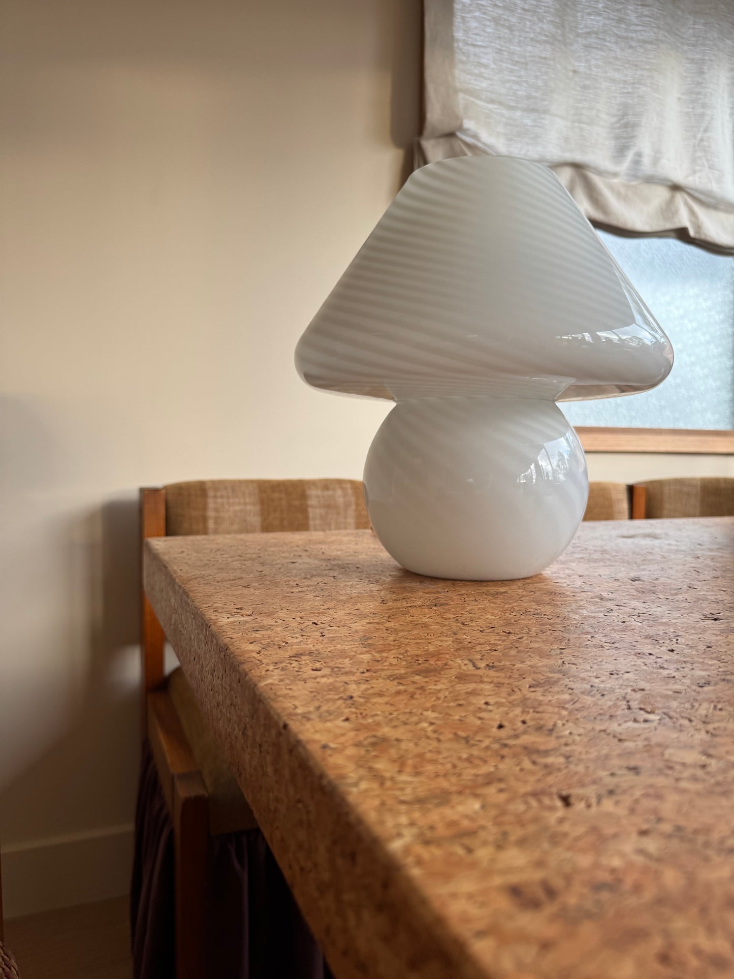 Large Vintage Murano Mushroom Lamp