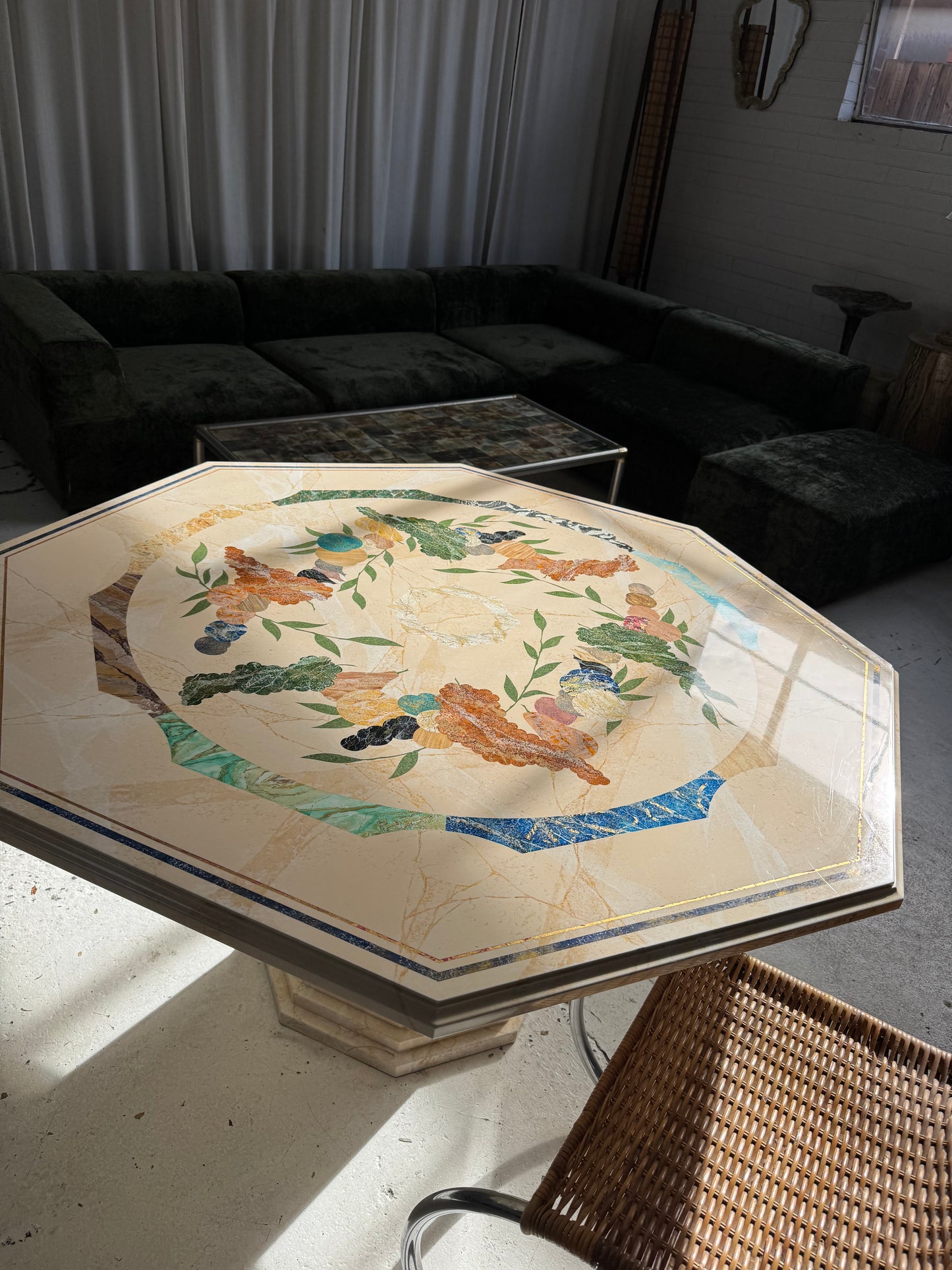 Vintage Patterned Dining Table