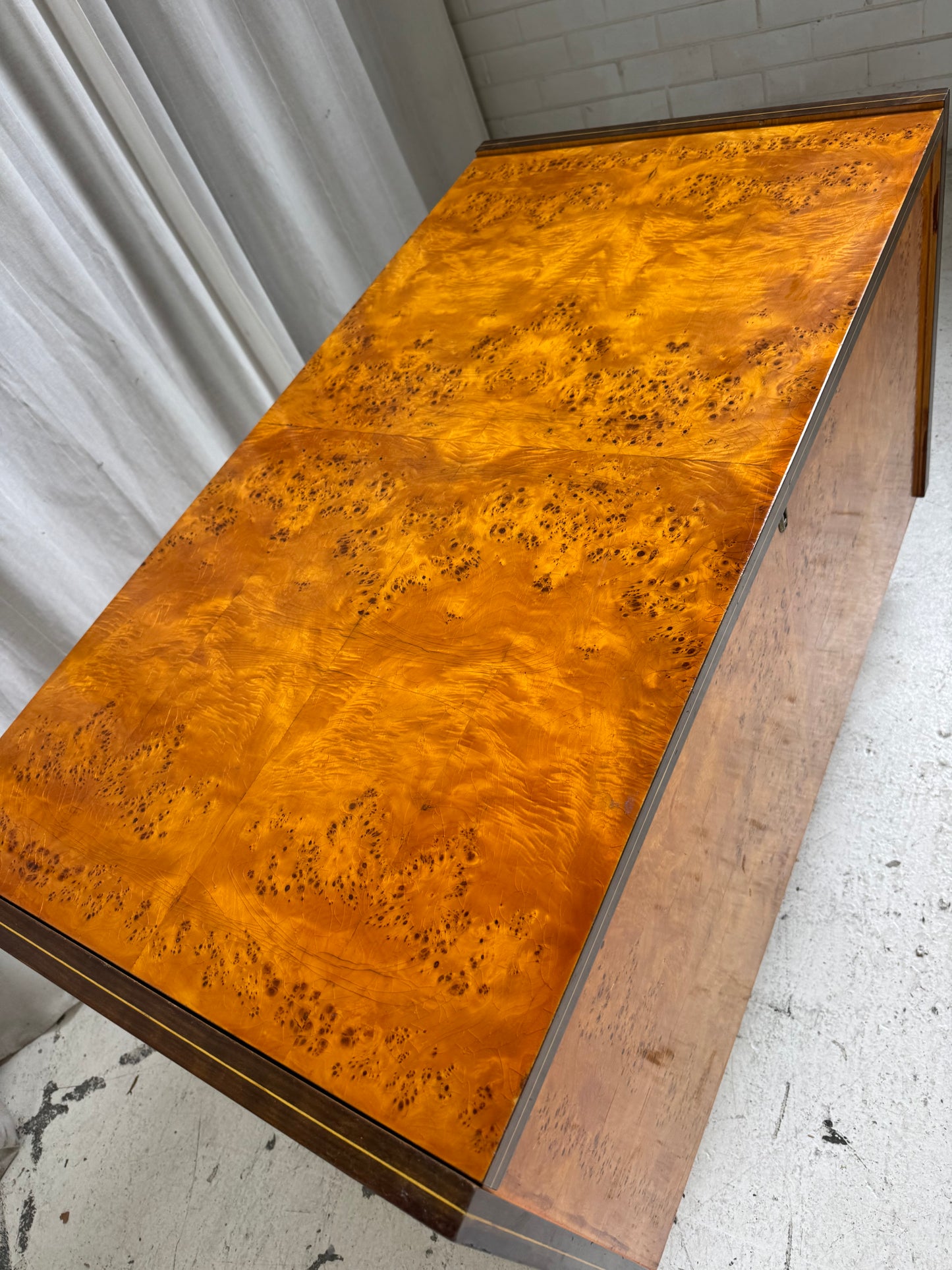 Vintage Burl Wood Chest