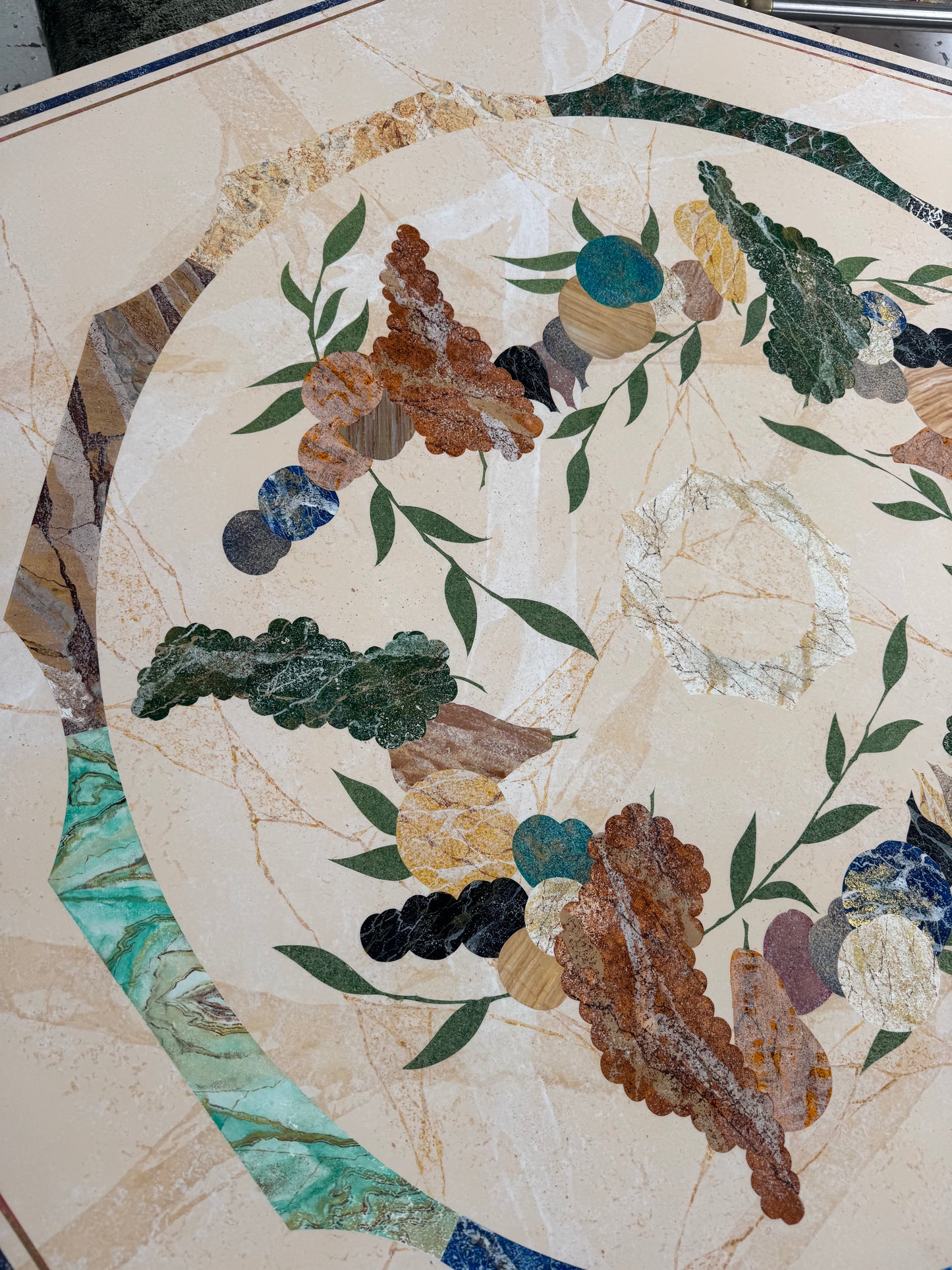 Vintage Patterned Dining Table