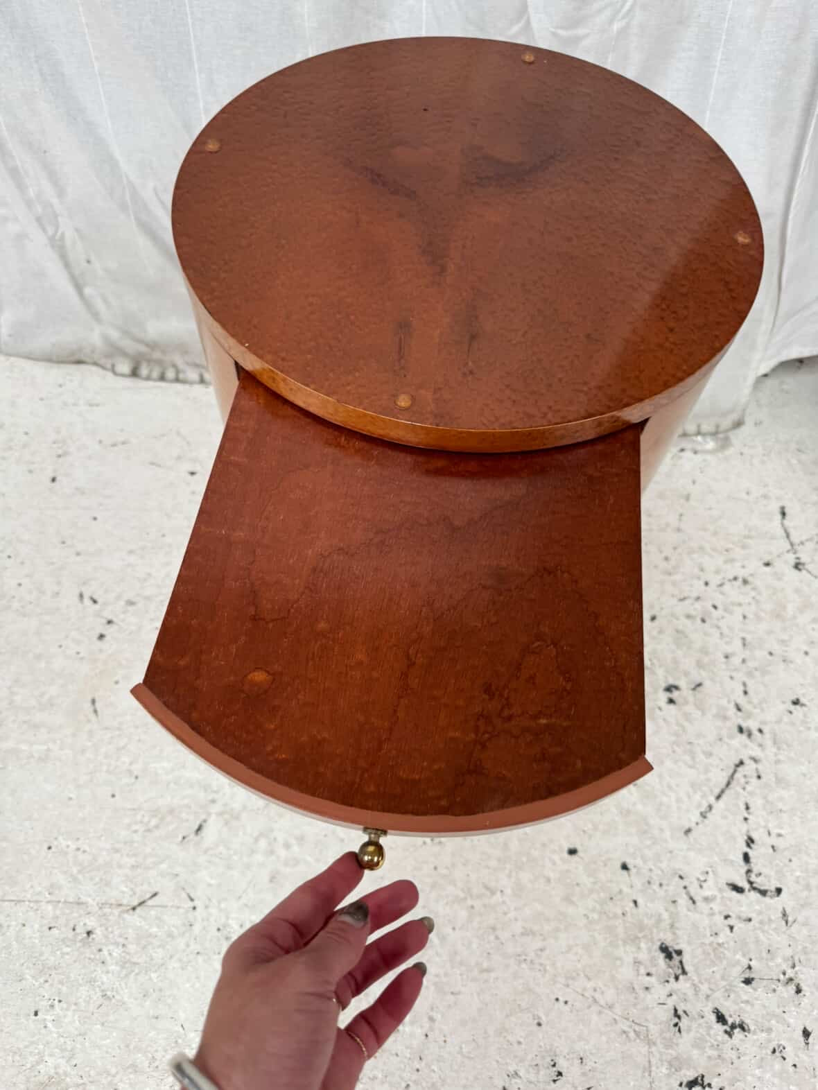 Vintage Birch Side Tables - Pair