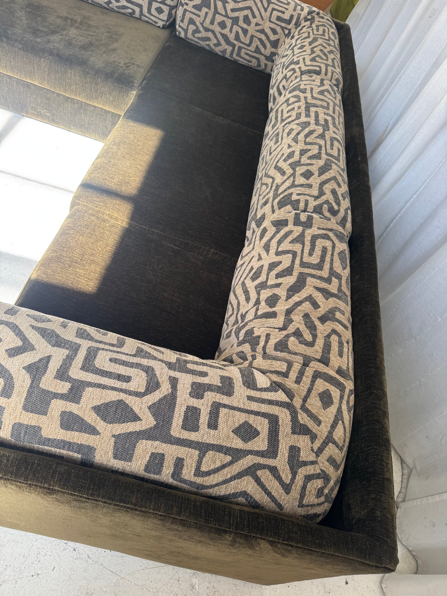 Restored Fler Modular Sofa Set - Bark Velvet