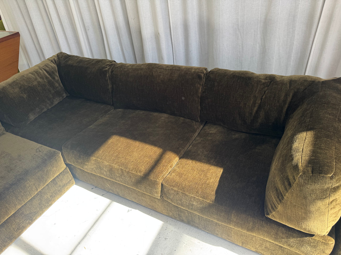 Restored Fler Modular Sofa Set - Bark Velvet