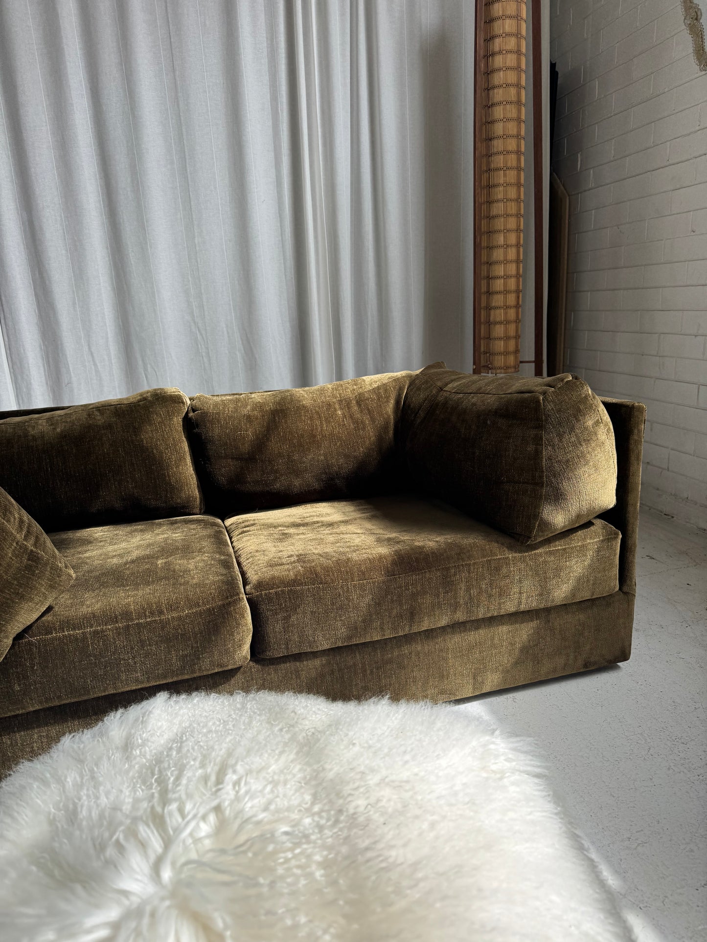 Restored Fler Modular Sofa Set - Bark Velvet