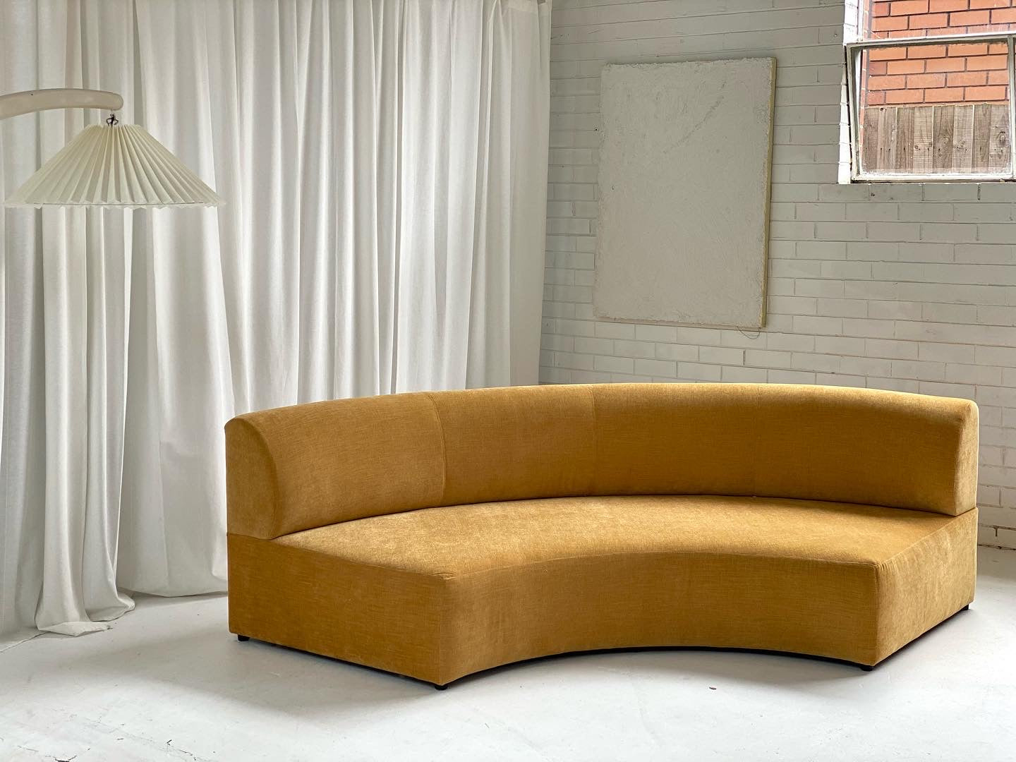Bespoke Curved Sofa - Chatruese Velvet
