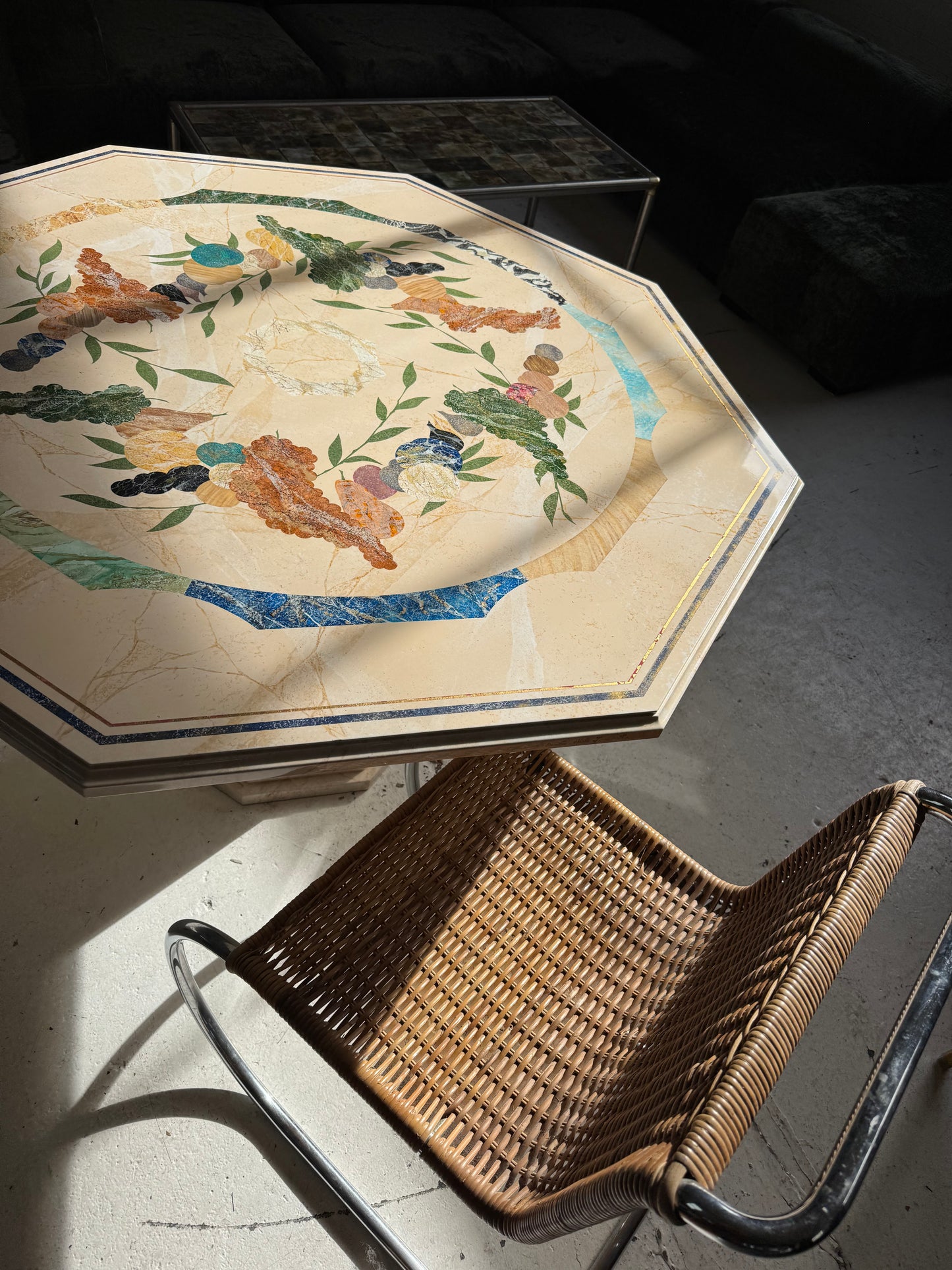 Vintage Patterned Dining Table