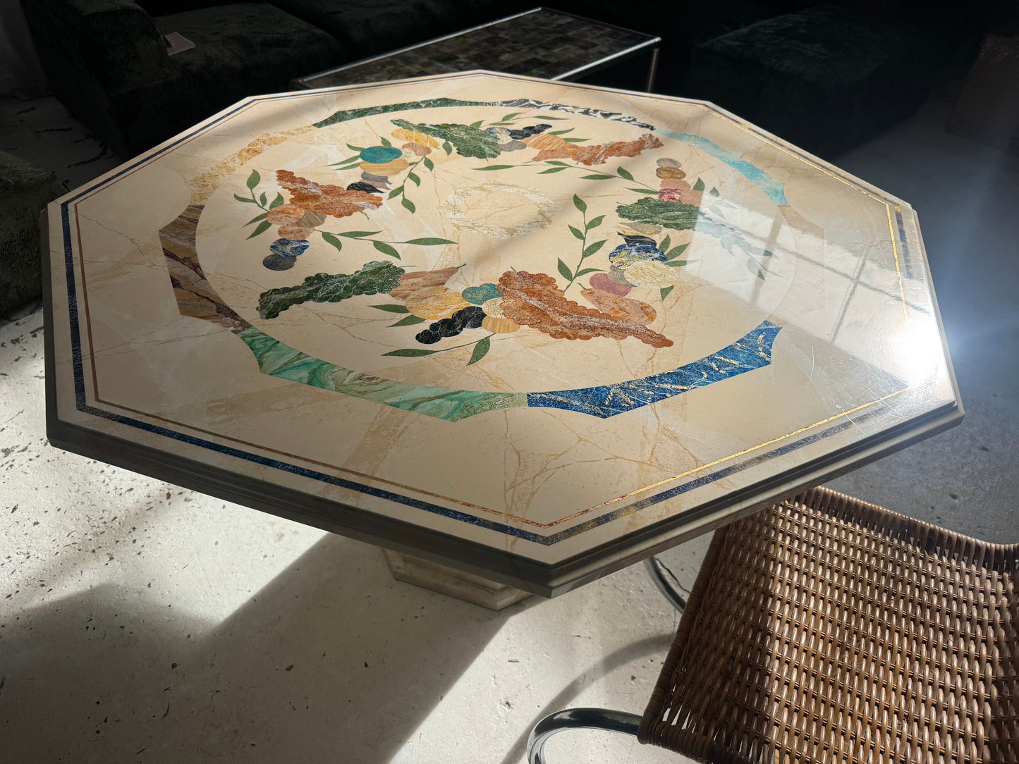 Vintage Patterned Dining Table