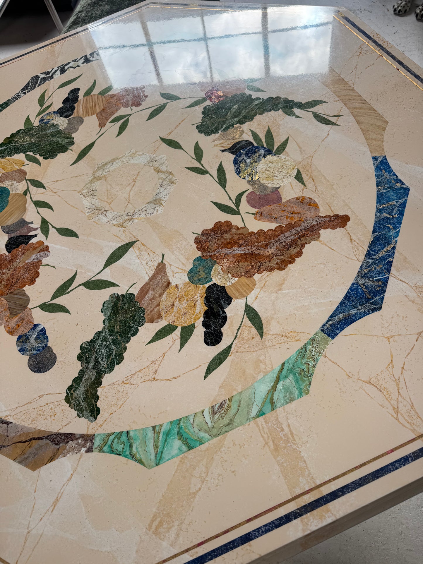 Vintage Patterned Dining Table