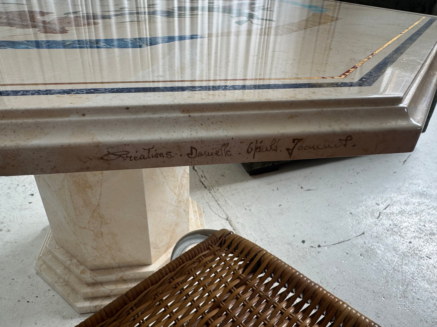 Vintage Patterned Dining Table