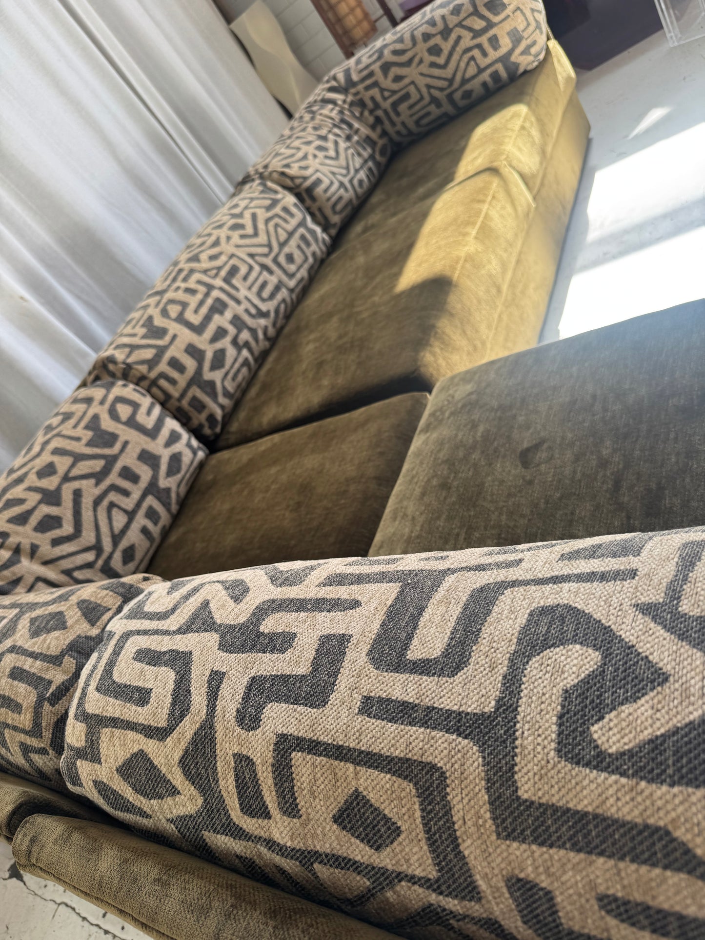 Restored Fler Modular Sofa Set - Bark Velvet