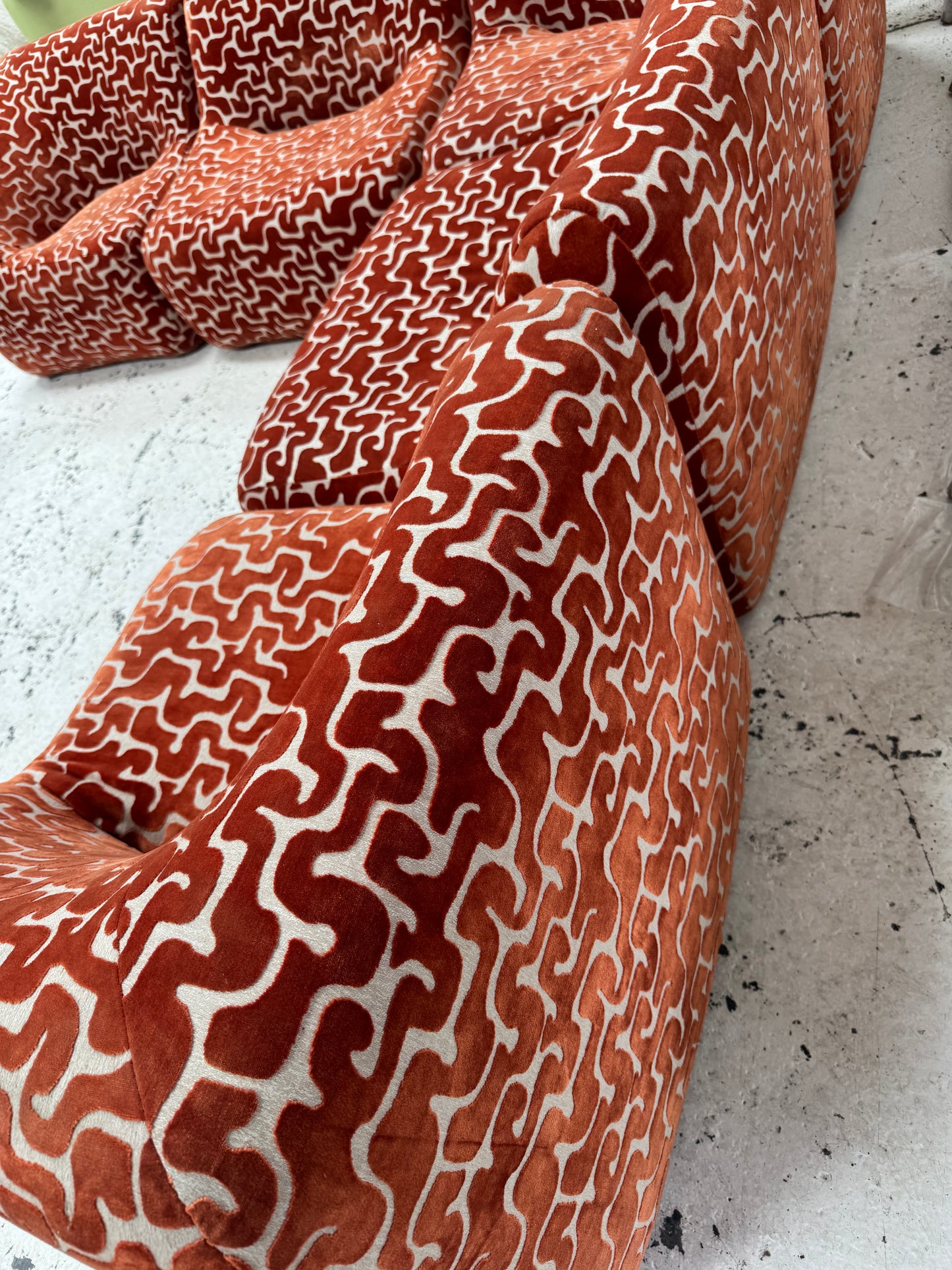 Large Featherston Numero Vintage Modular Sofa Set - Custom Reupholstered