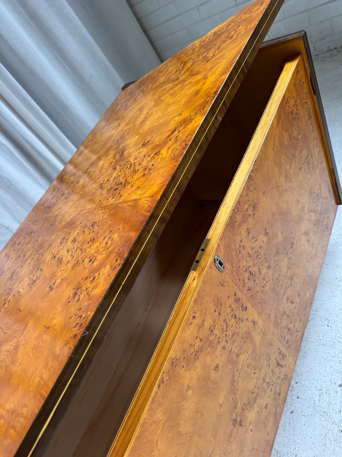 Vintage Burl Wood Chest