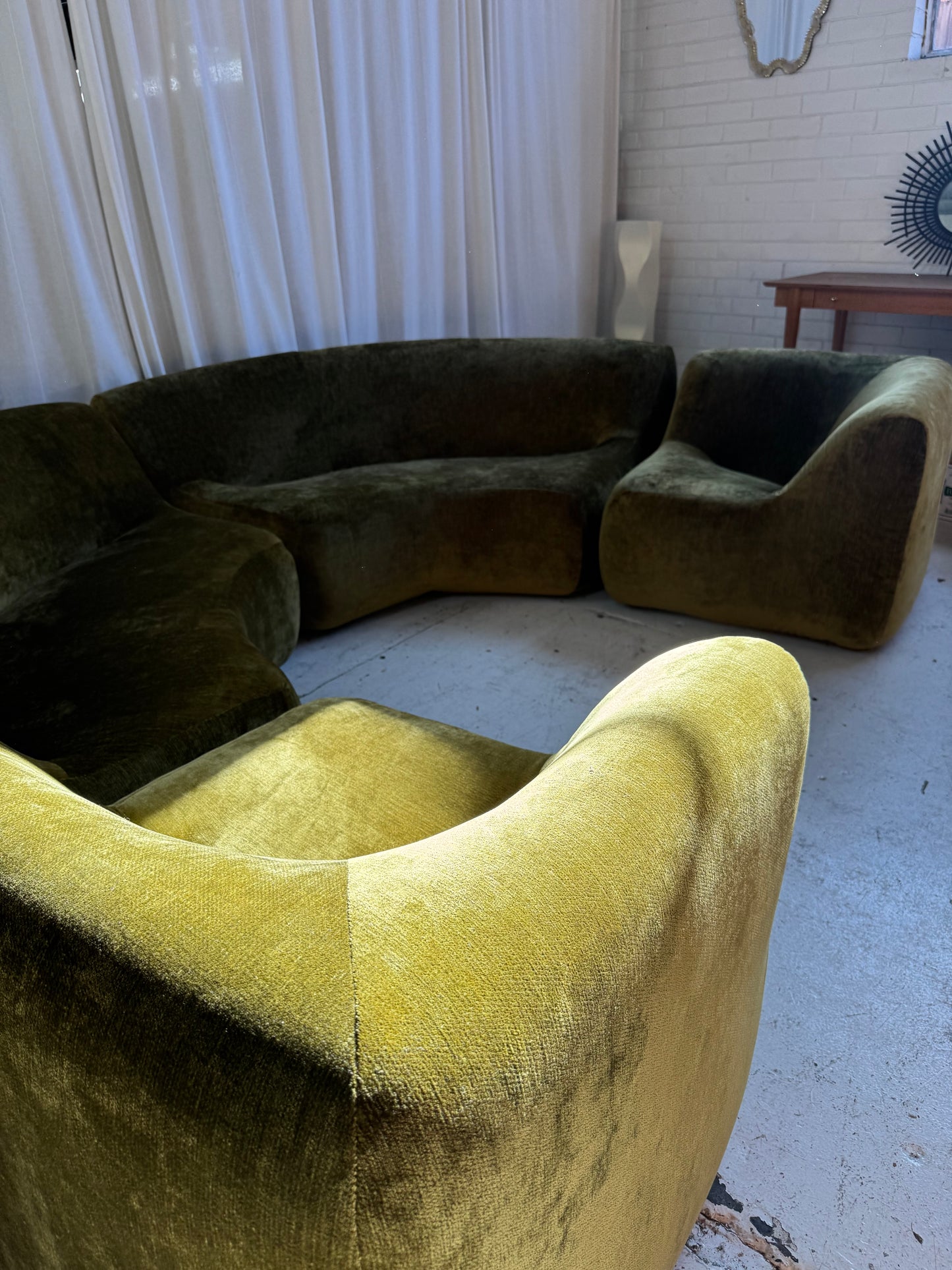 Large Featherston Numero Vintage Modular Sofa Set - Reupholstered