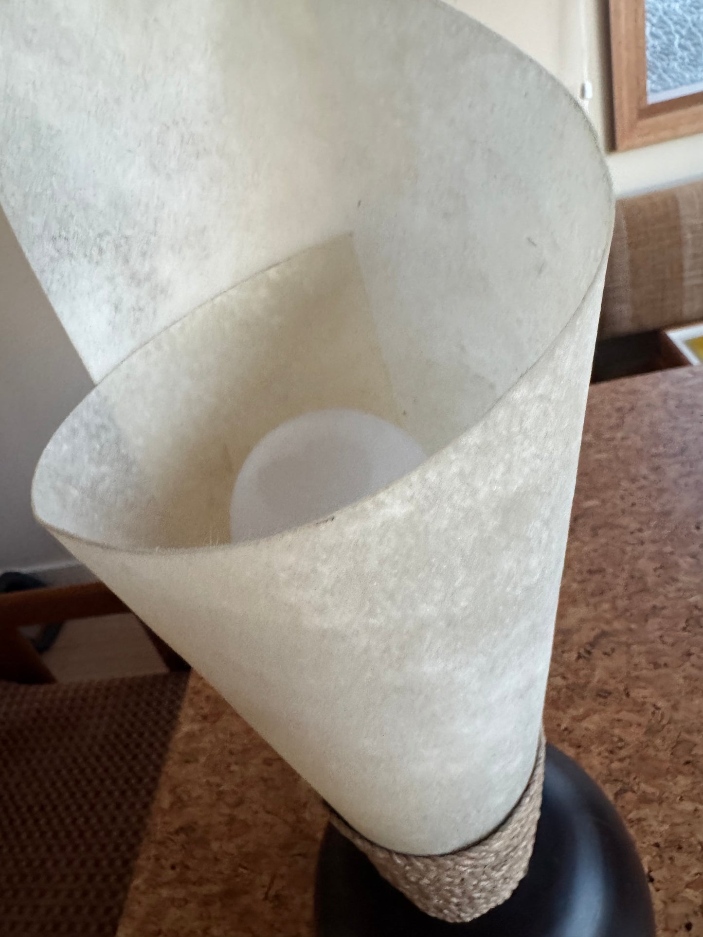 Waxed Swirl Vintage Lamp